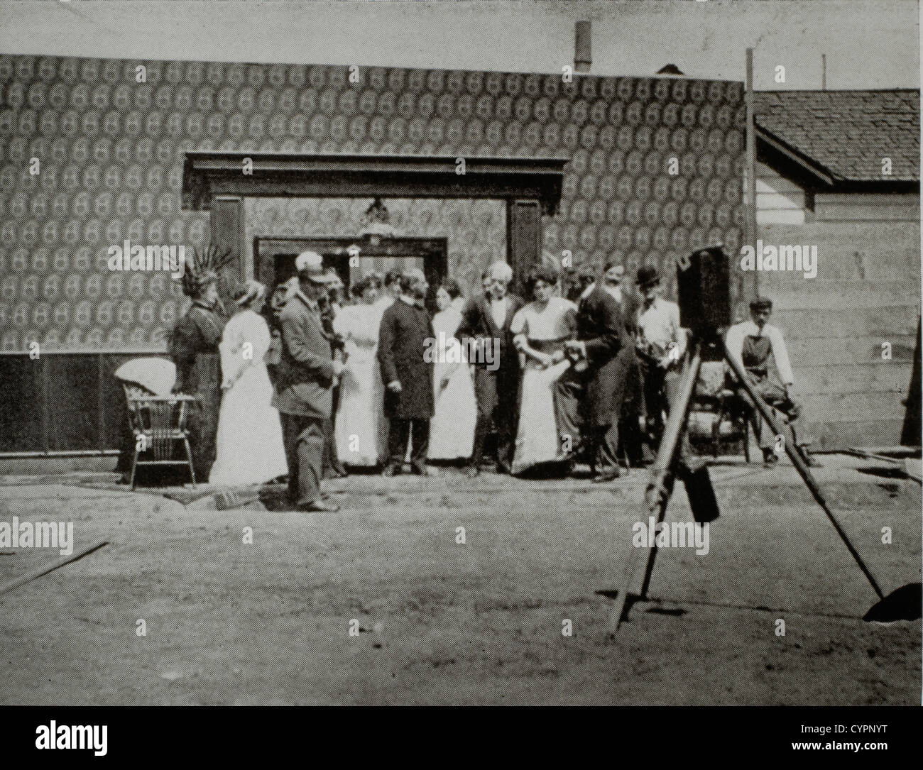 Movie Set, Selig Studio, First Movie Studio in California, 1908 Stock Photo