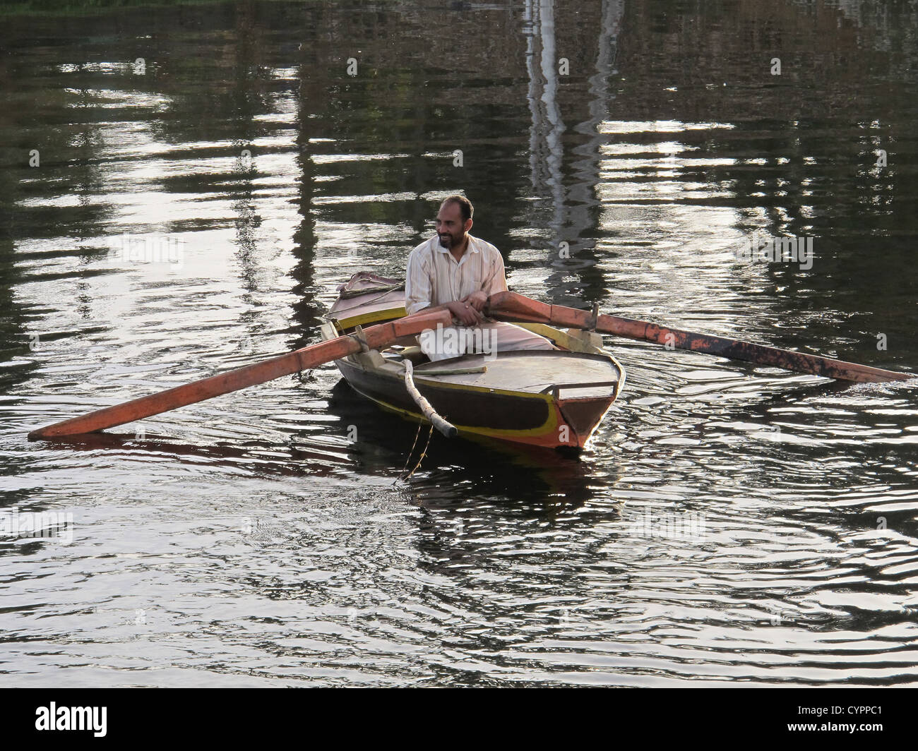 Felucca Sailboat in the Nile River at Luxor Egypt Stock Photo - Alamy