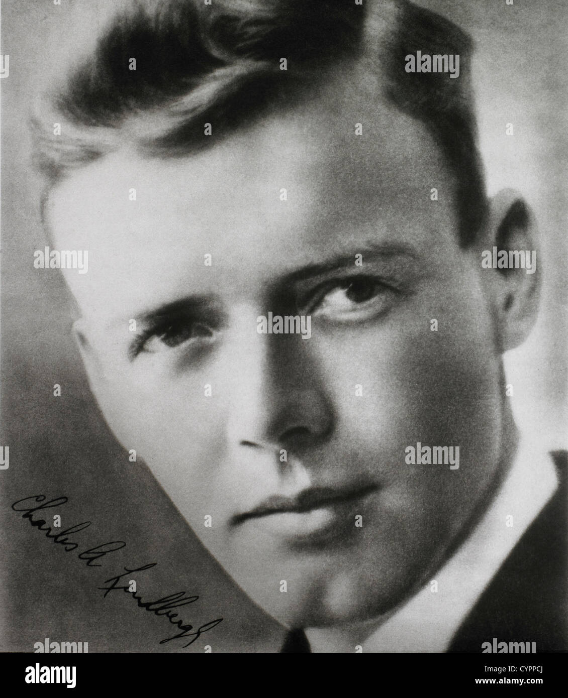 Charles Lindbergh, Portrait, Paris, France, 1927 Stock Photo Alamy