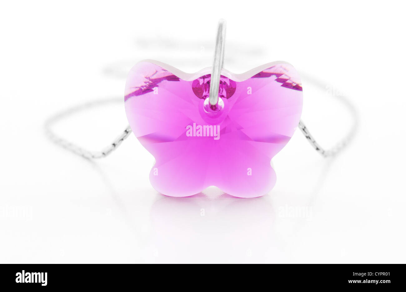 Fashion necklace closeup on white background Stock Photo - Alamy