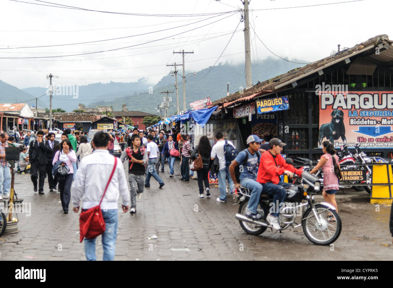 Mercado Municipal, the main market, in Antigua, Guatemala. Stock Photo