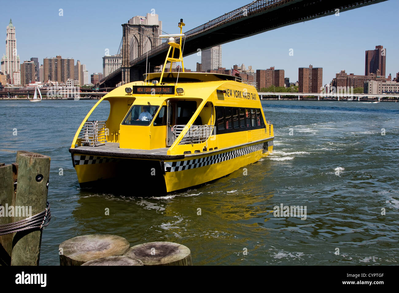 NYC Water Taxi Stock Photo Alamy