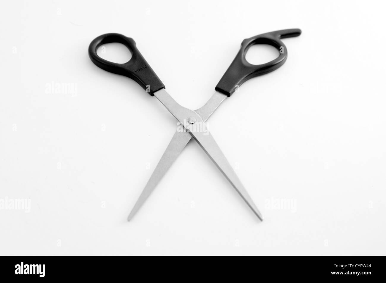 Isolated Hairdressers scissors Stock Photo