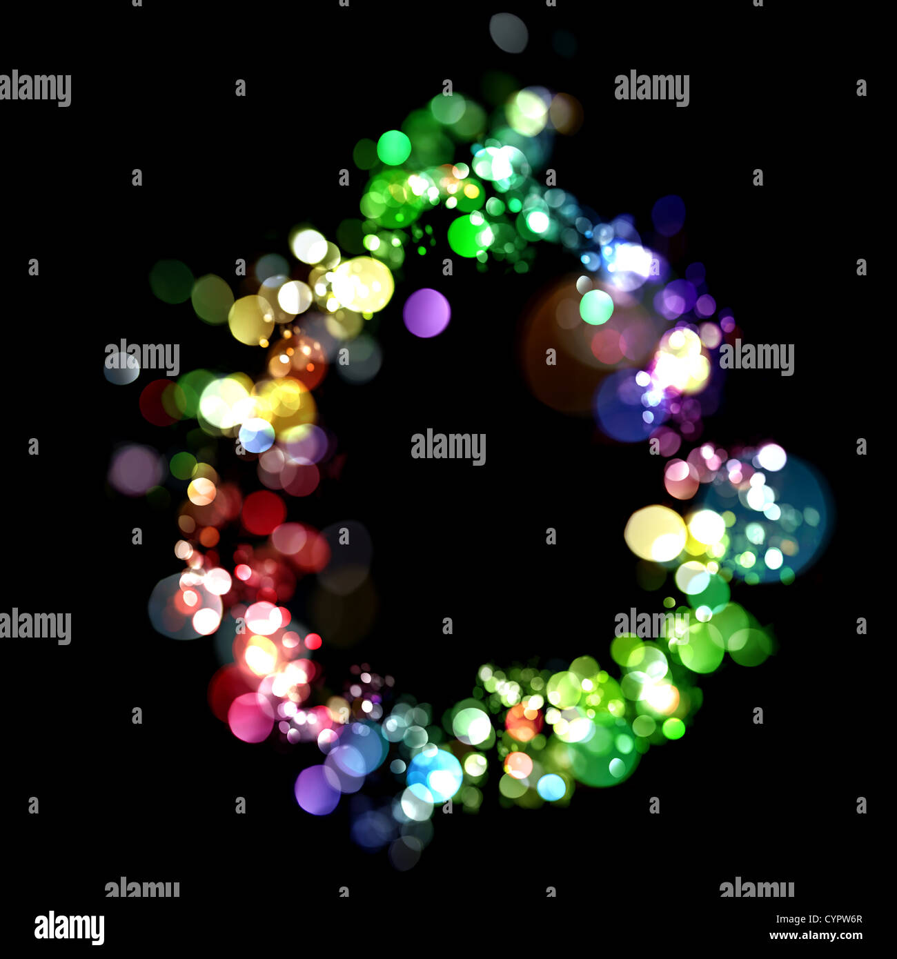 Lights in the shape of letters Stock Photo - Alamy