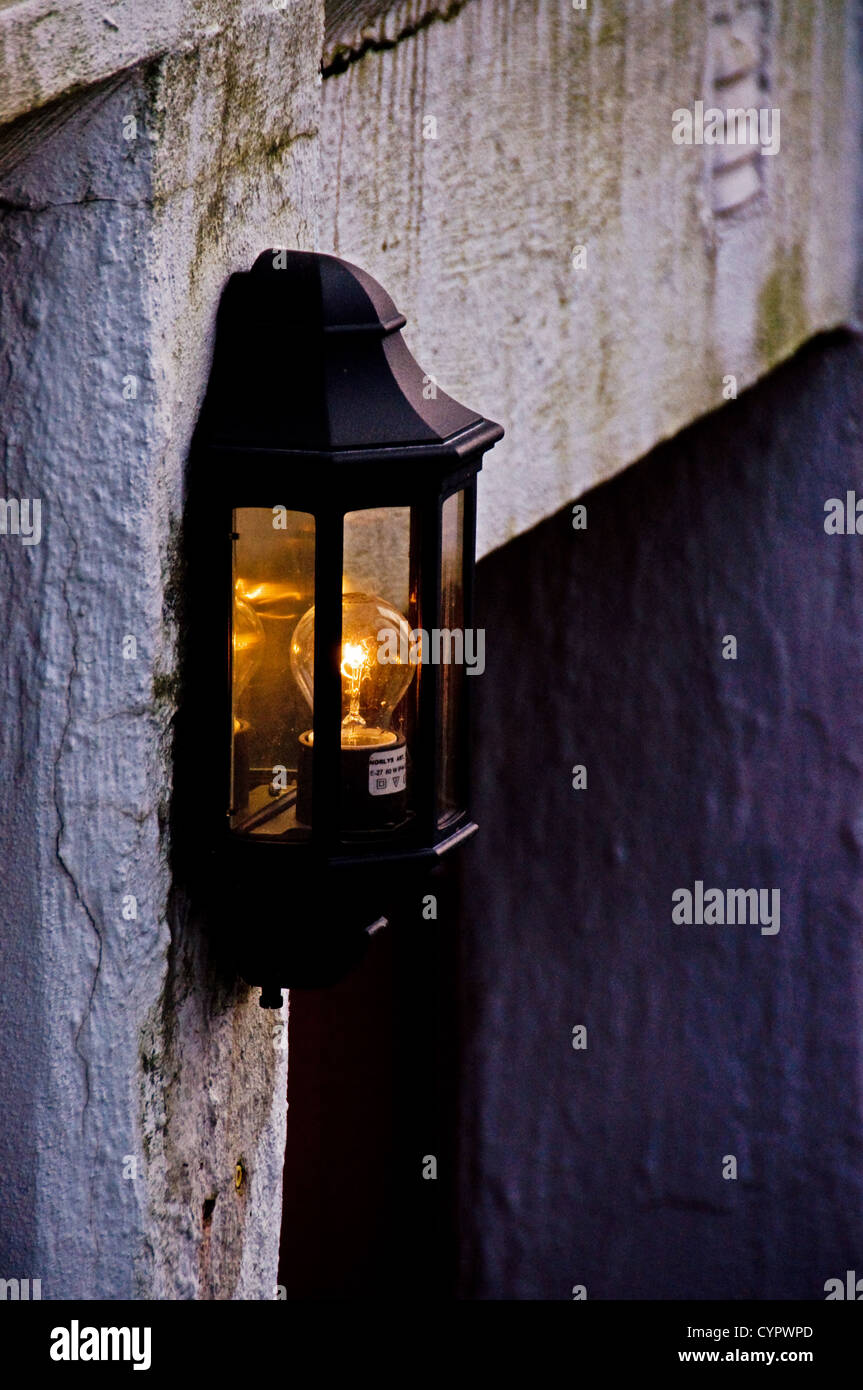 Alpine Corporation Hexagonal Outdoor Candlelit Lantern with Warm White LEDs - Black