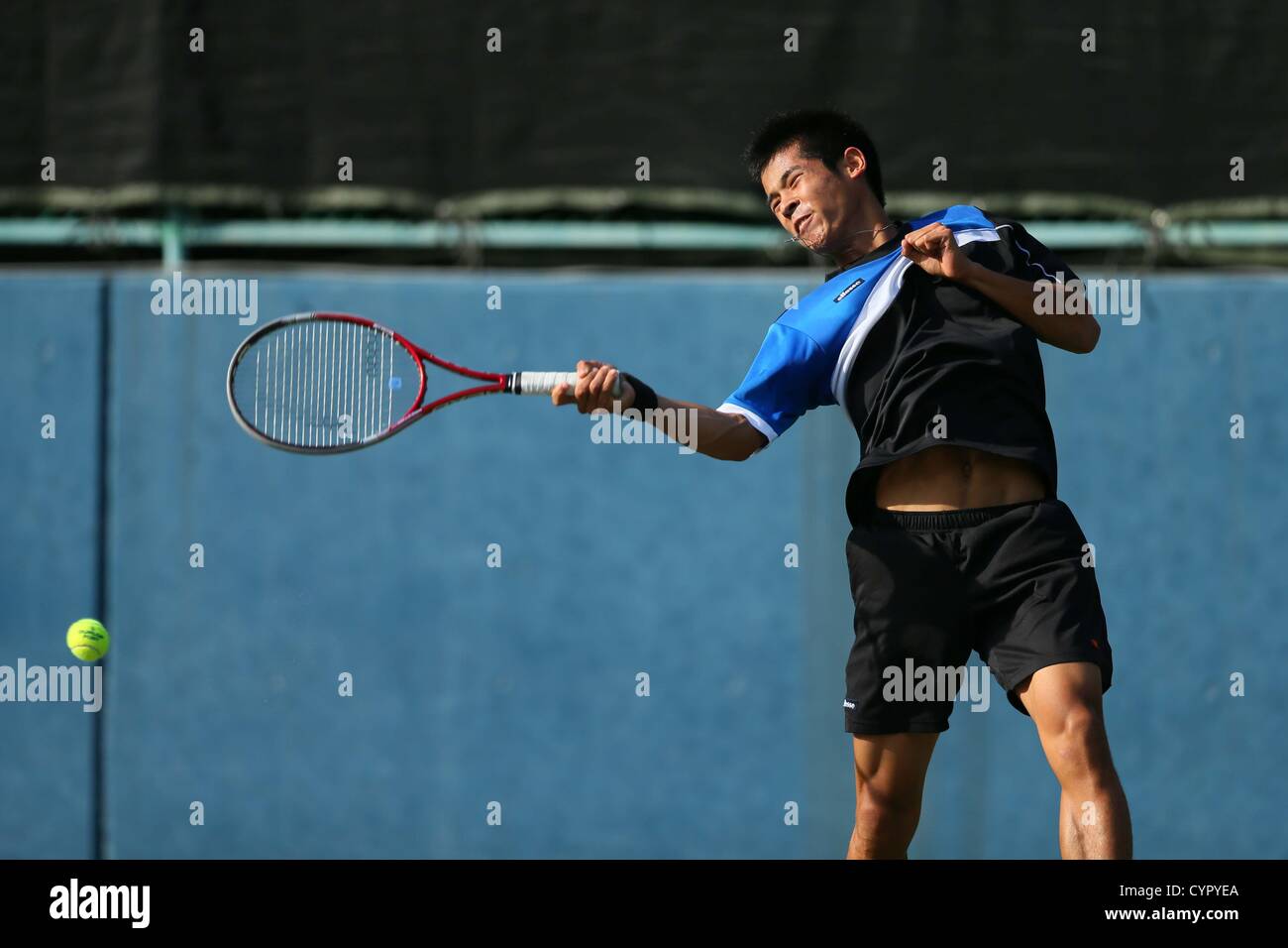 Kaichi Uchida, NOVEMBER 8, 2012 - Tennis : NIKKE All Japan Tennis  Championships 87th Men's Single 3nd Round match at Ariake Colosseum in  Tokyo, Japan. (Photo by AFLO SPORT) [1156] Stock Photo - Alamy