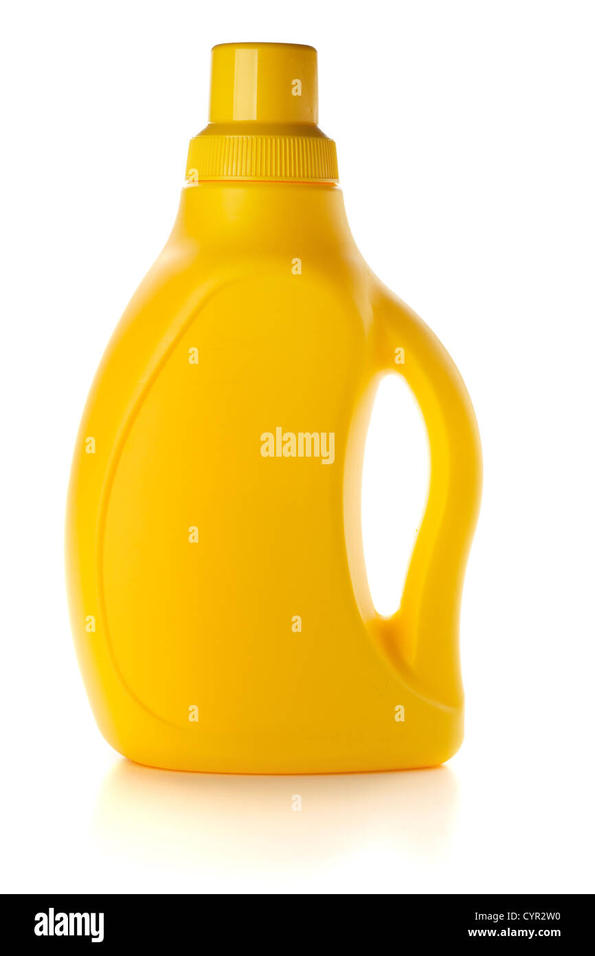 Yellow bottle. Isolated on white background Stock Photo Alamy