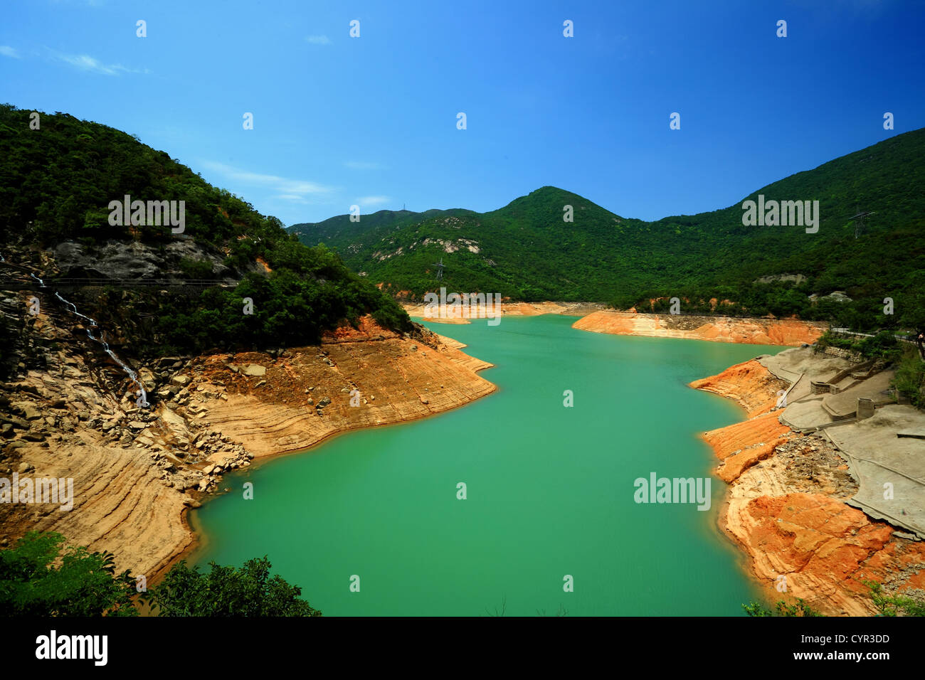 Tai Tam Reservoirs in Hong Kong Stock Photo