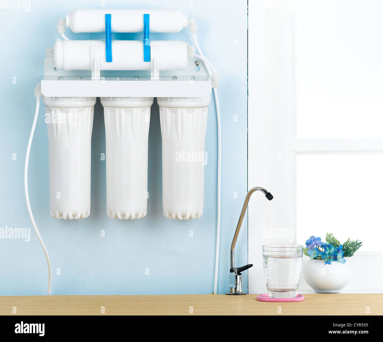 Home water filter to purify your drinking water Stock Photo Alamy