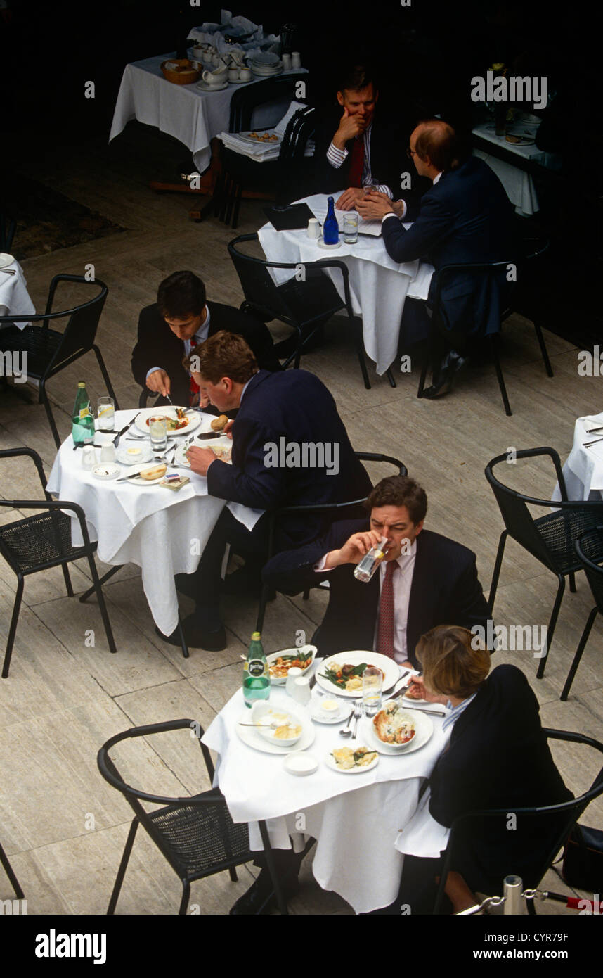 London businessmen (and one lady) using the opportunity for business