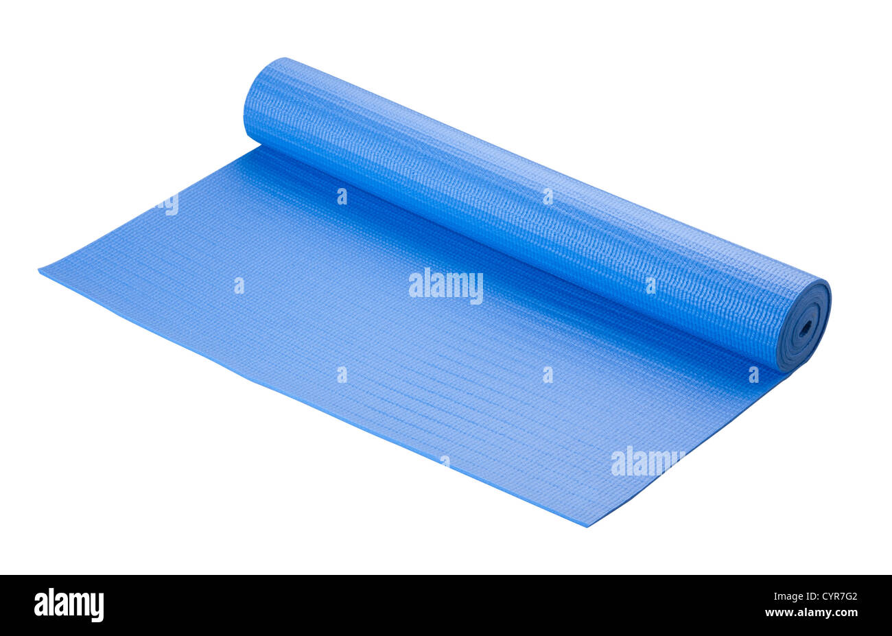Yoga mat soft and great tool for your exercise or relaxation Stock Photo