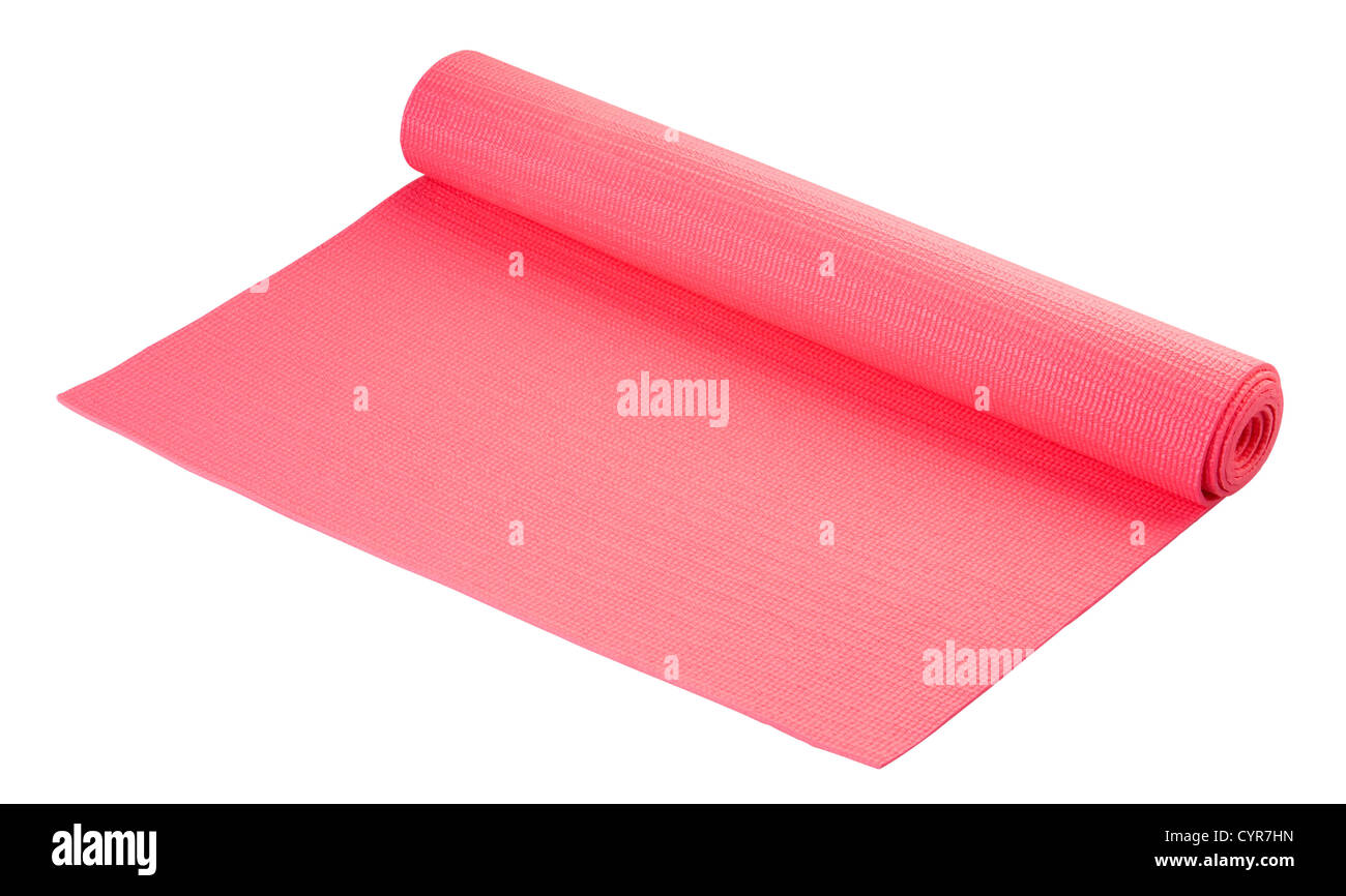 Yoga mat soft and great tool for your exercise or relaxation Stock Photo