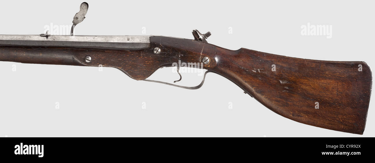 A rare combination match and wheellock musket,German circa 1630. Two