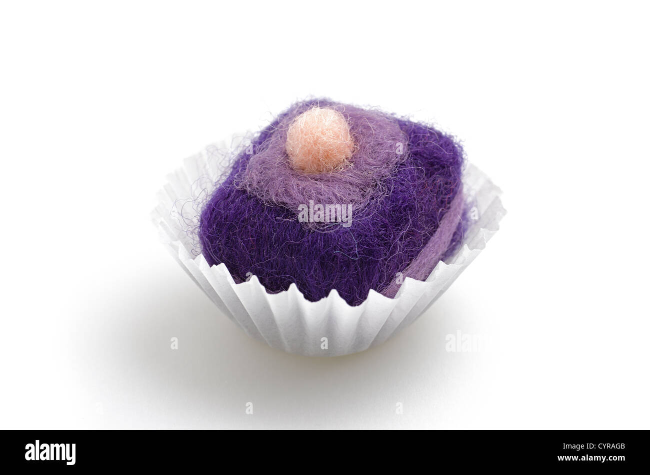 colorful felt praline Stock Photo