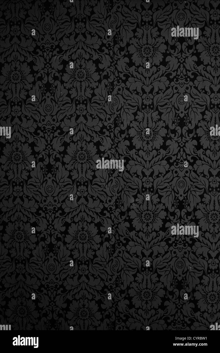 Victorian gothic wallpaper Black and White Stock Photos & Images - Alamy