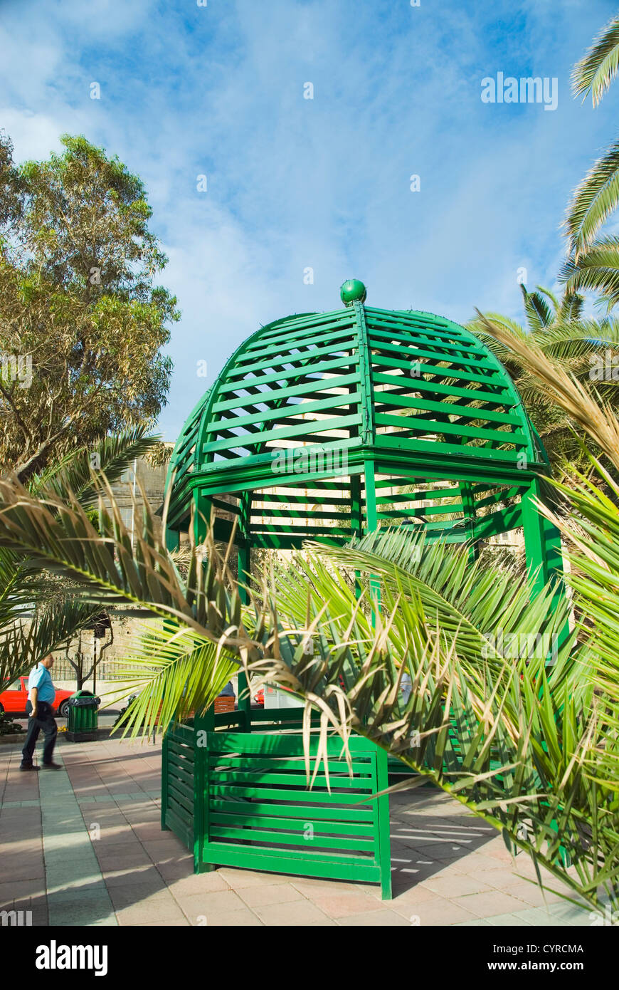 Gazebo in a park, Malta Stock Photo Alamy