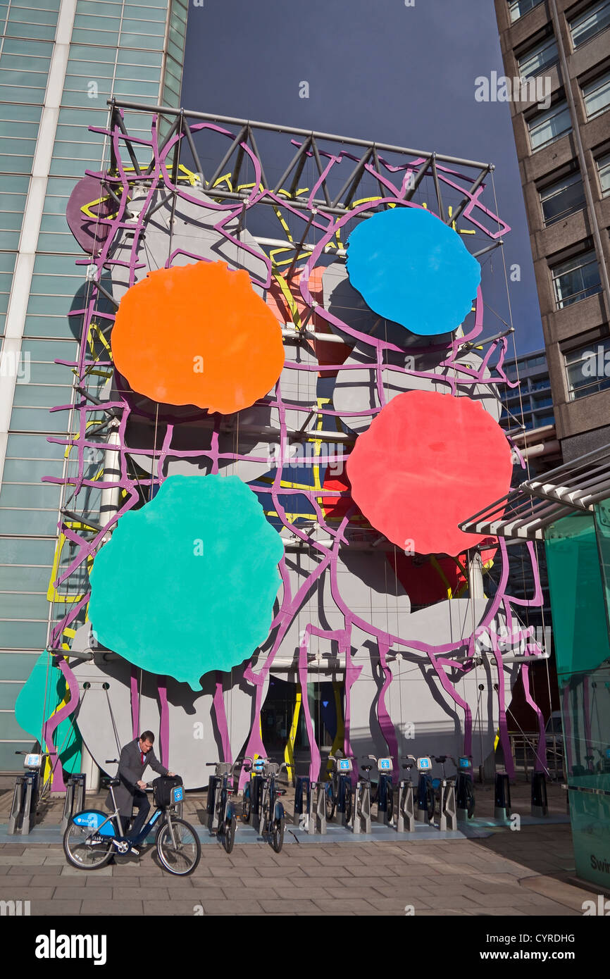 London, Victoria  An art installation at Cardinal Place shopping centre Stock Photo