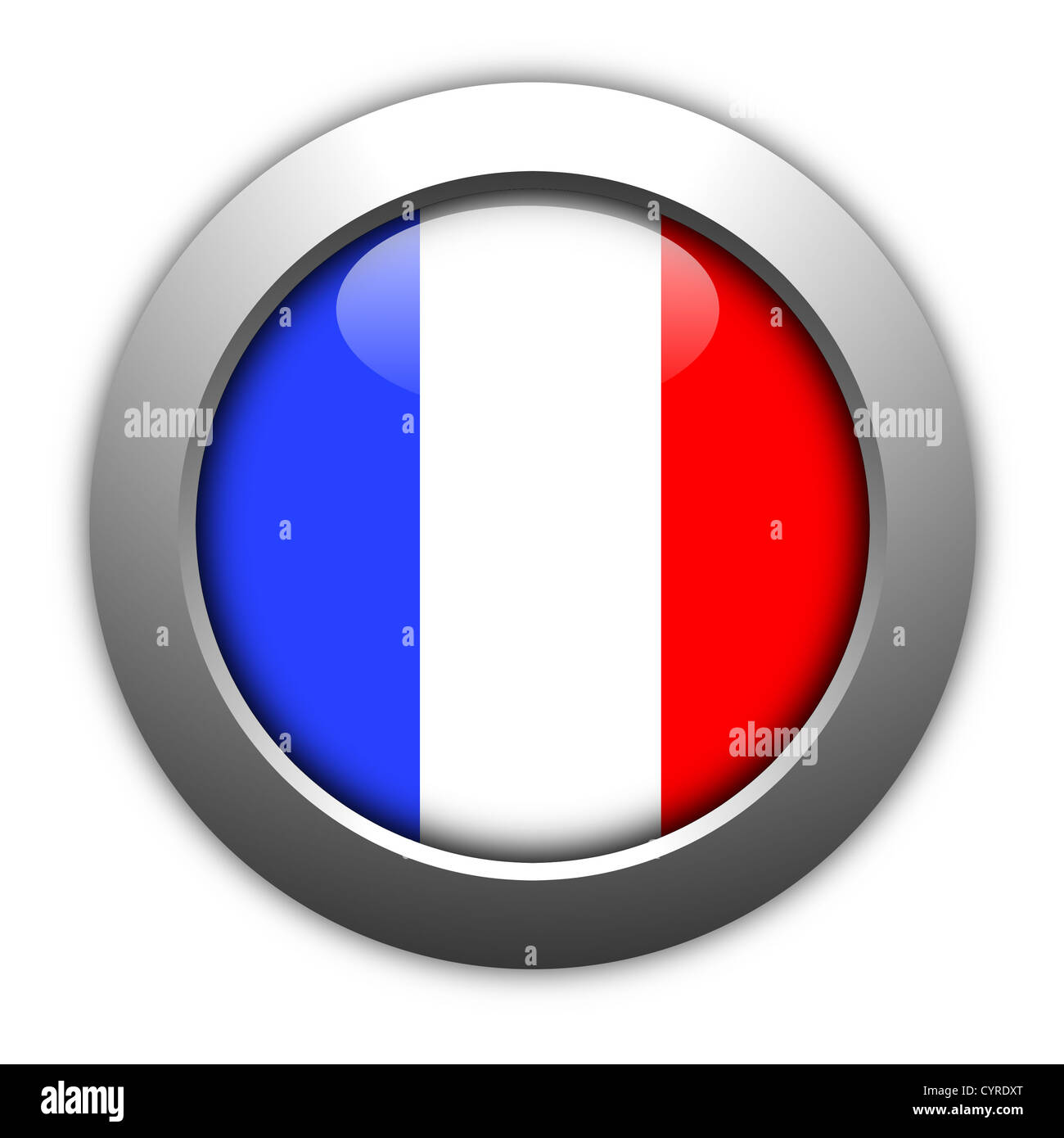 France button flag sign hi-res stock photography and images - Alamy