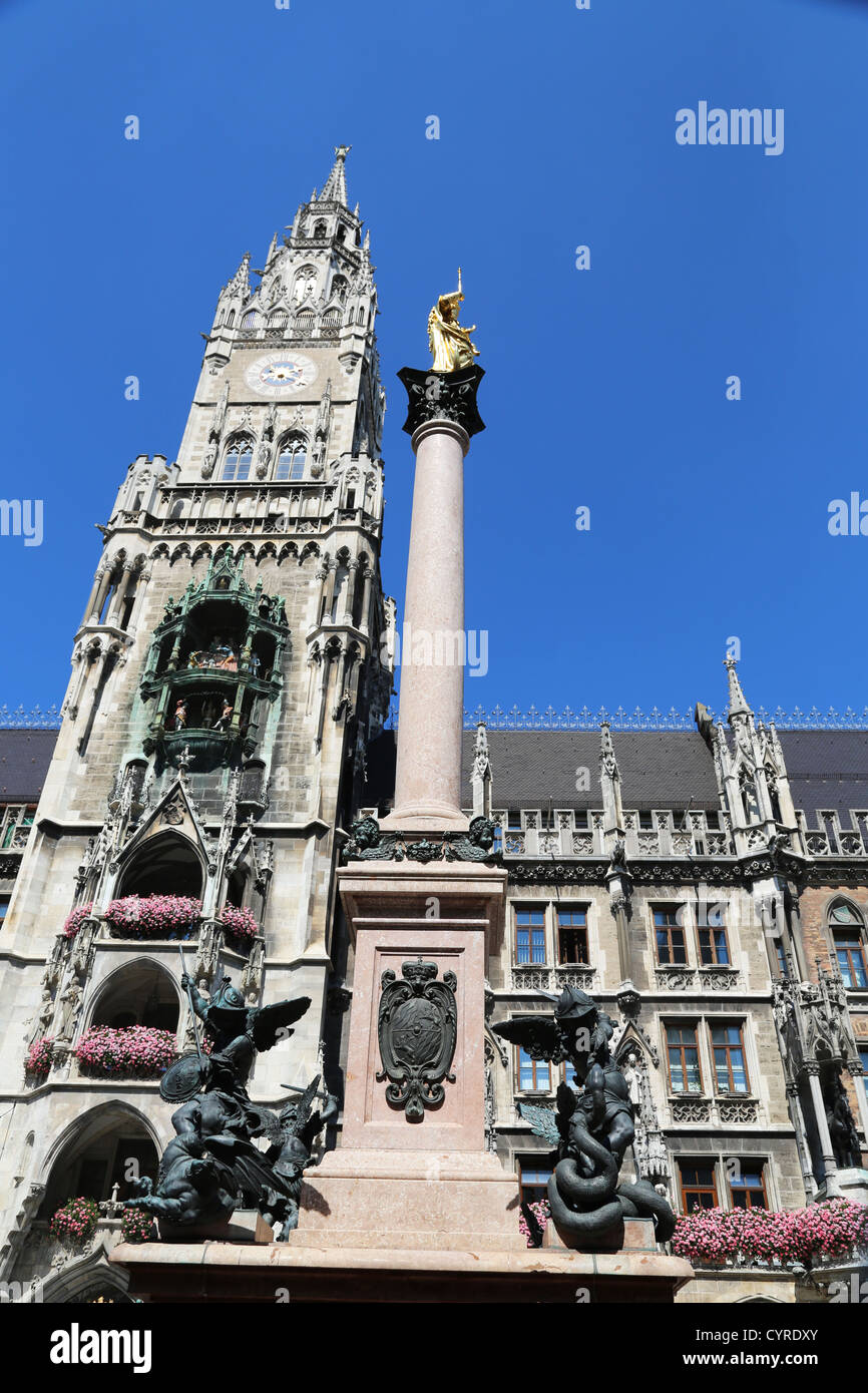 Marienplatz in Munich, Germany Stock Photo