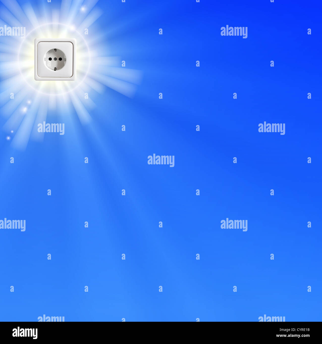 green power supply concept showing nature concept Stock Photo Alamy