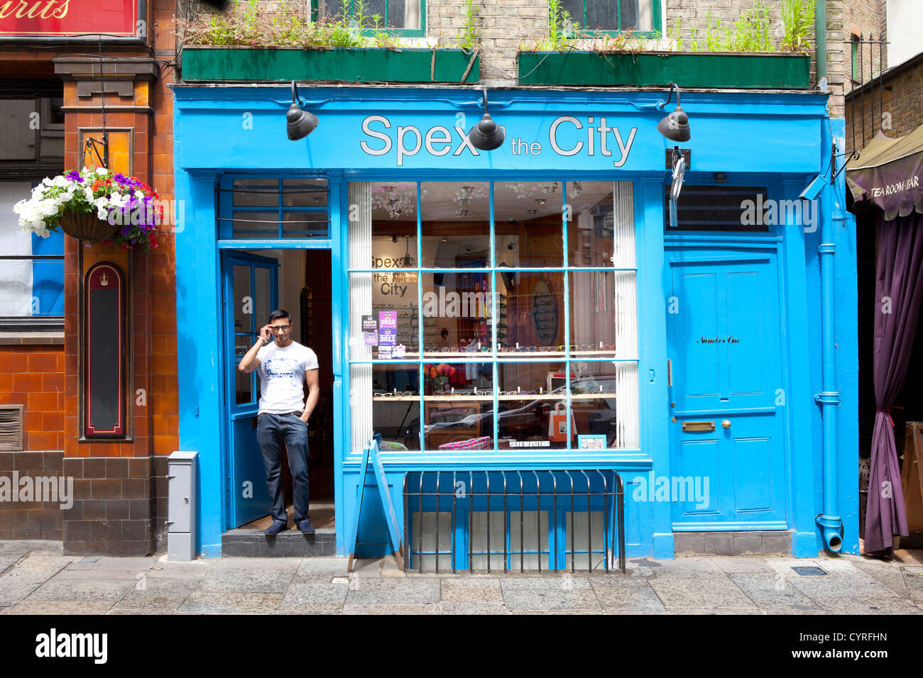 Spex in the city shop in Seven Dials, Covent Garden, London. Stock Photo