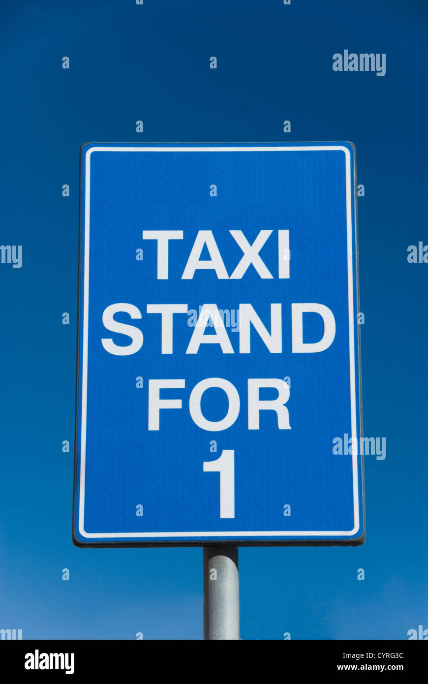 Closeup of a taxi stand board, Malta Stock Photo Alamy