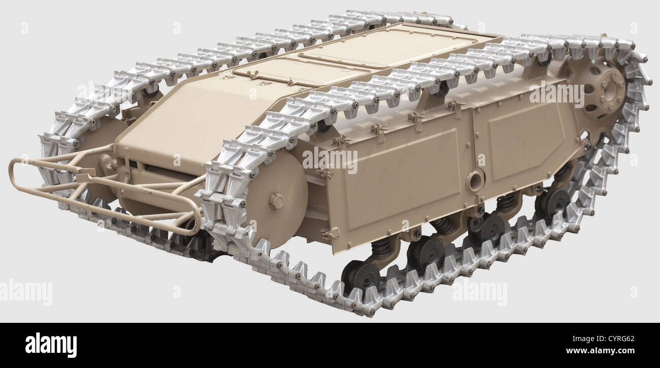 Reproduction of a 'Goliath E' Sd.Kfz. 302, Gerät 67, Individual production using original plans, elaborately handcrafted execution making use of re-cast metal parts, painted a sand colour with aluminium tracks. Length circa 160 cm. About 2.650 'Goliath E' were produced from April 1942 through January 1944 by Borgward in Bremen, historic, historical, 1930s, 20th century, Second World War / WWII, object, objects, clipping, cut out, cut-out, cut-outs, stills, military, militaria, vehicle, vehicles, transport, transportation, Additional-Rights-Clearences-Not Available Stock Photo