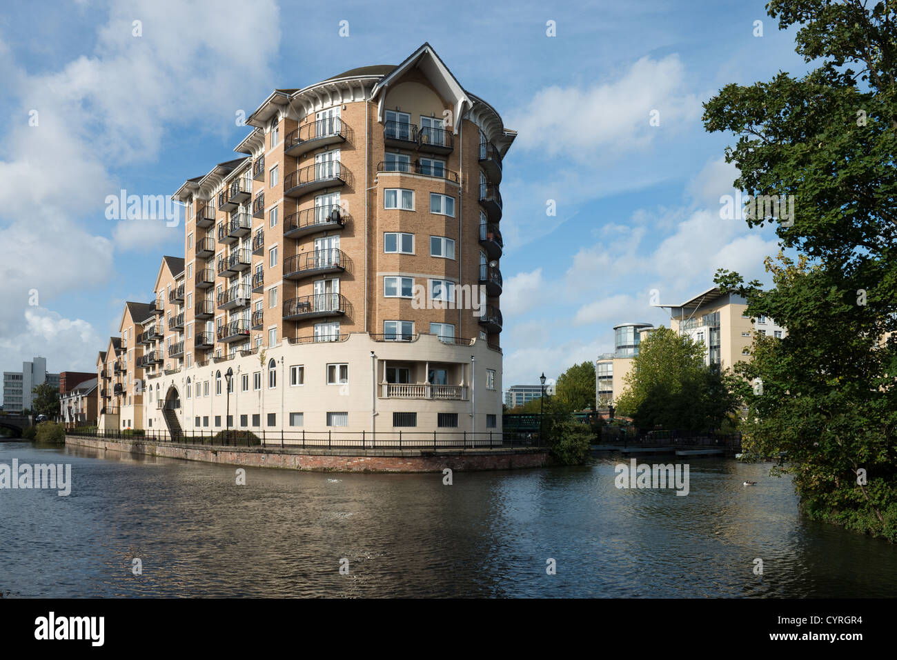Modern Apartments at Blake's Quay, Reading, Berkshire, UK 1 Stock