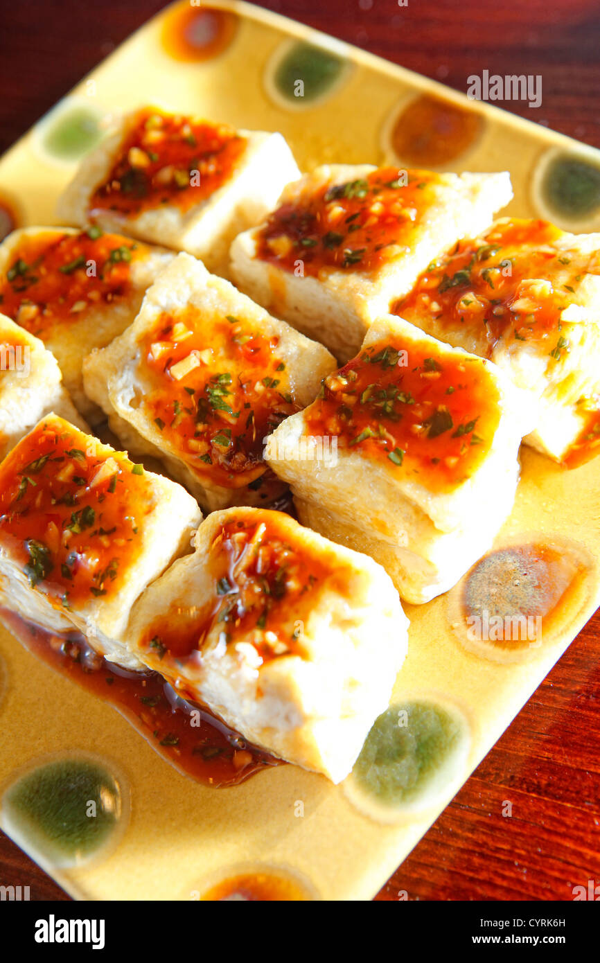 Chinese food, tofu Stock Photo - Alamy