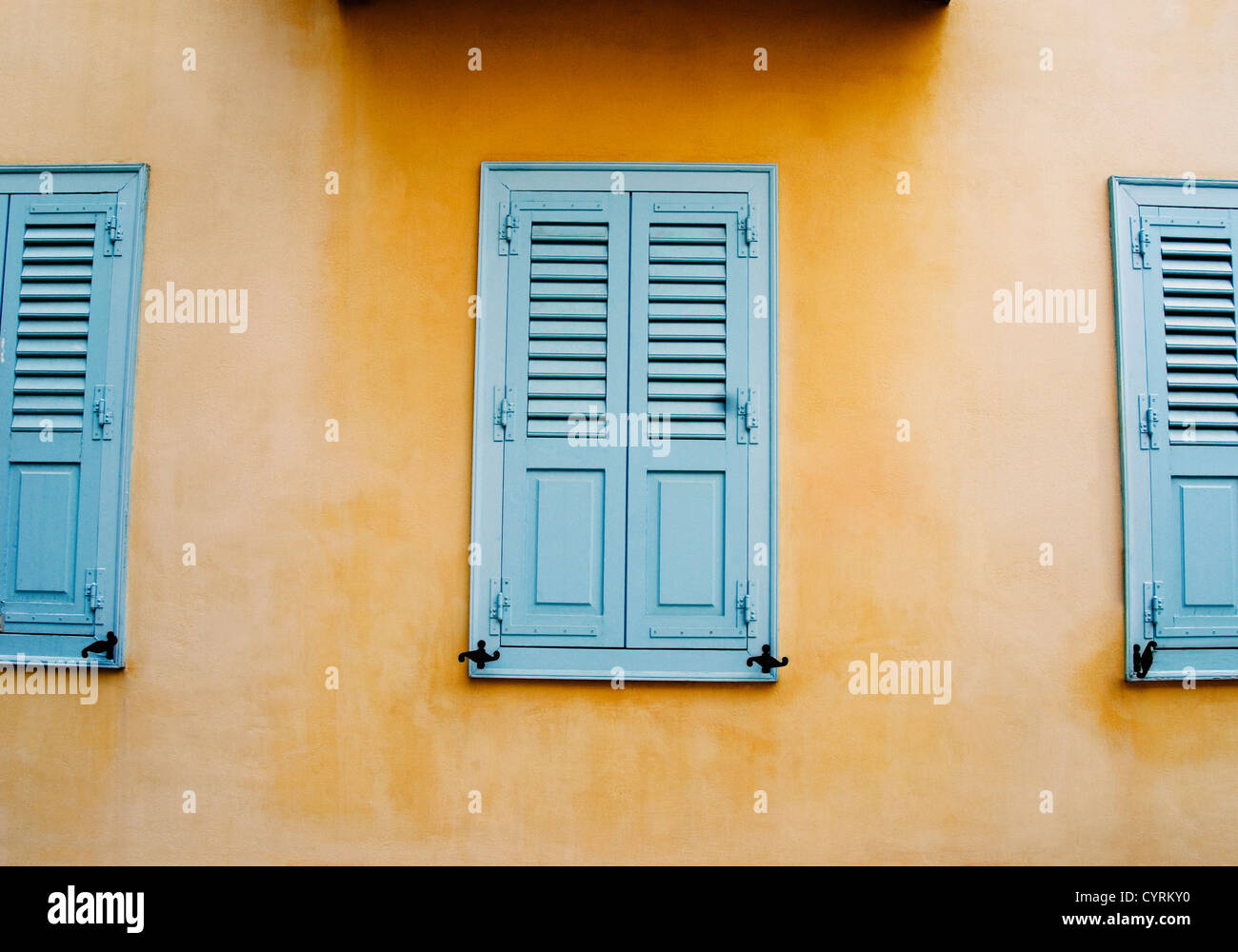 Closed windows of a house, Athens, Greece Stock Photo - Alamy