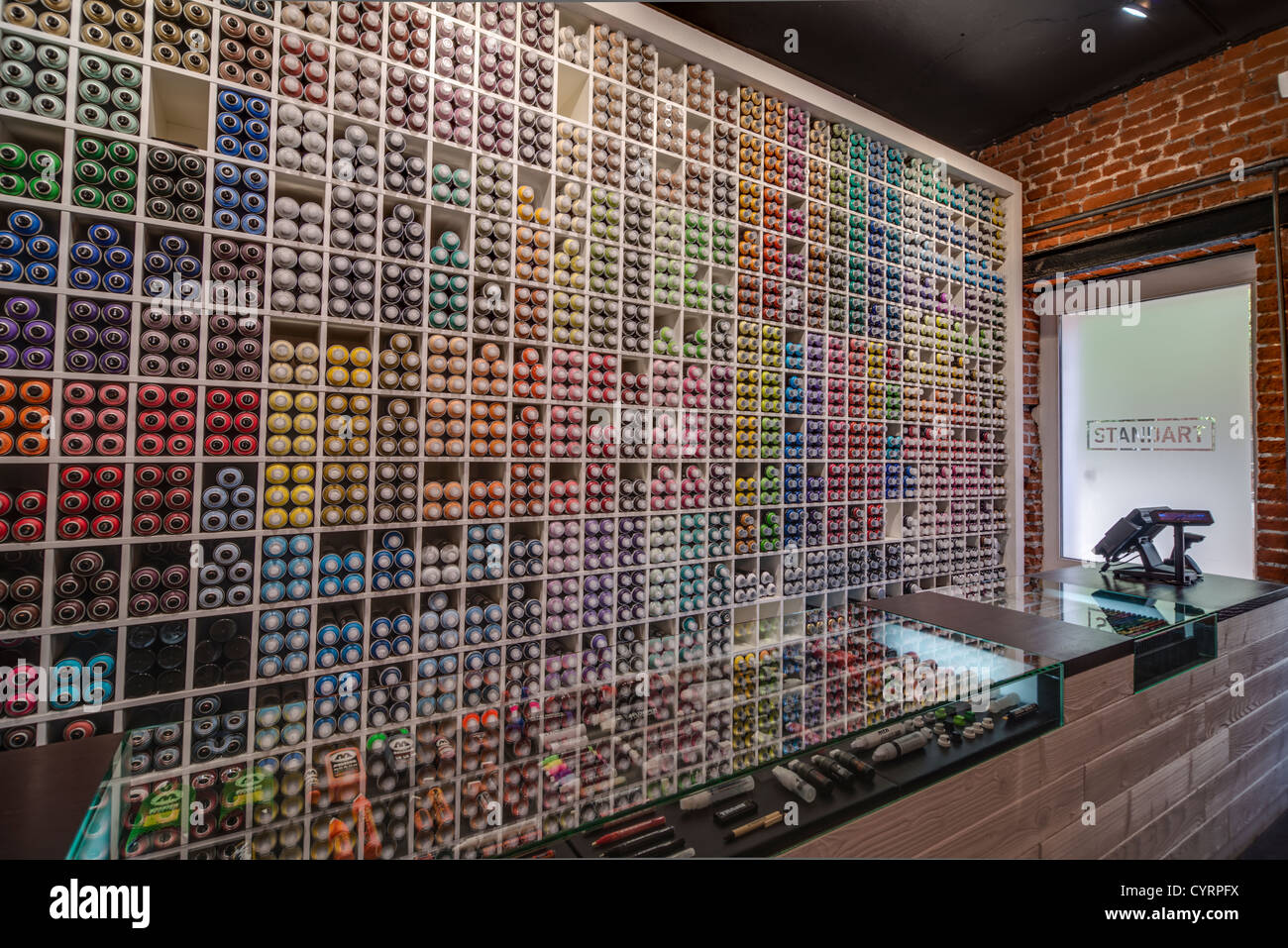 paint bottles bomb graffiti art artist shop Stock Photo Alamy