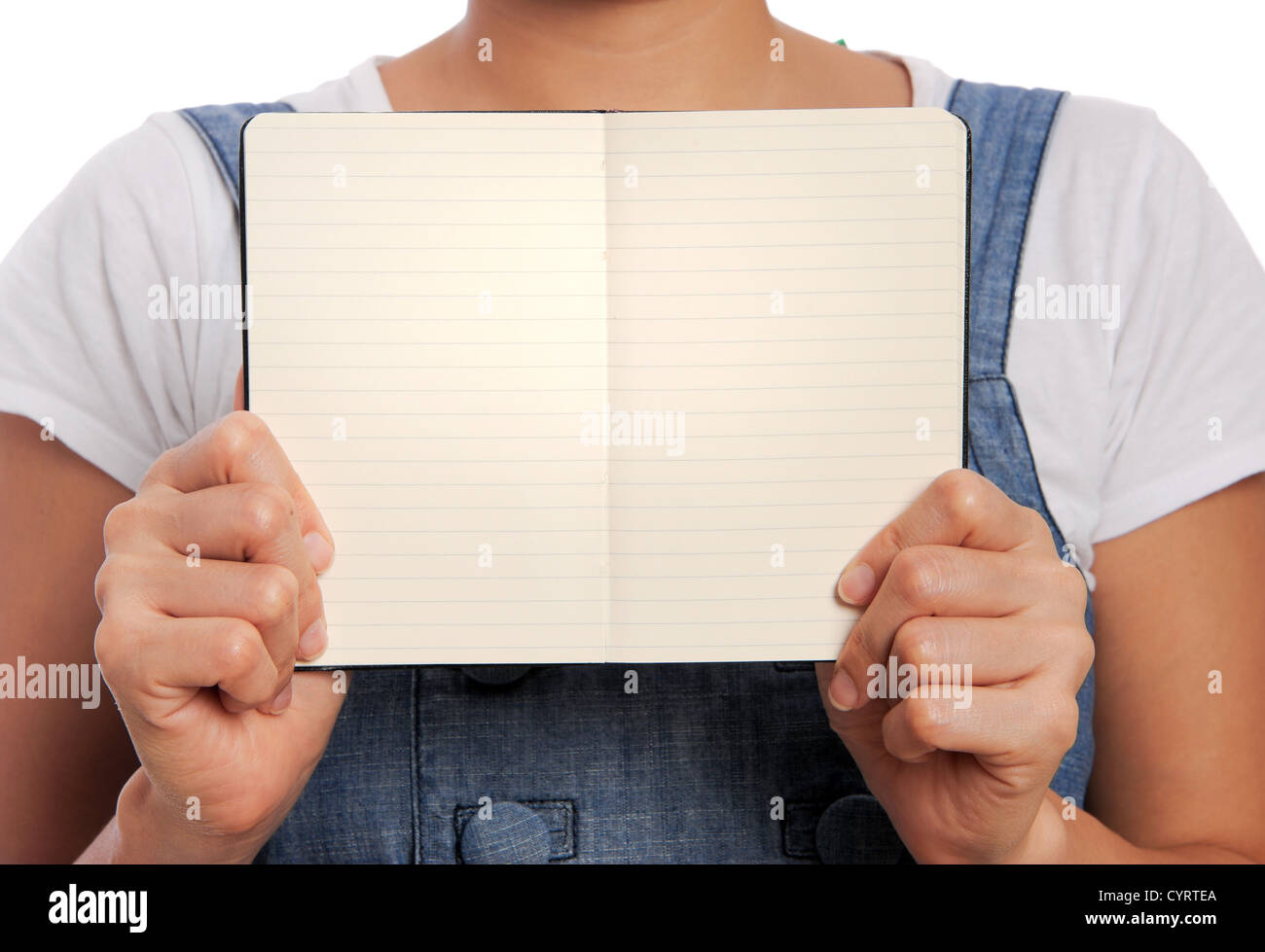 open book, blank pages Stock Photo