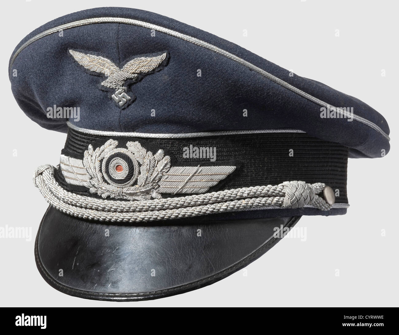 A visor cap for Luftwaffe officers,in 