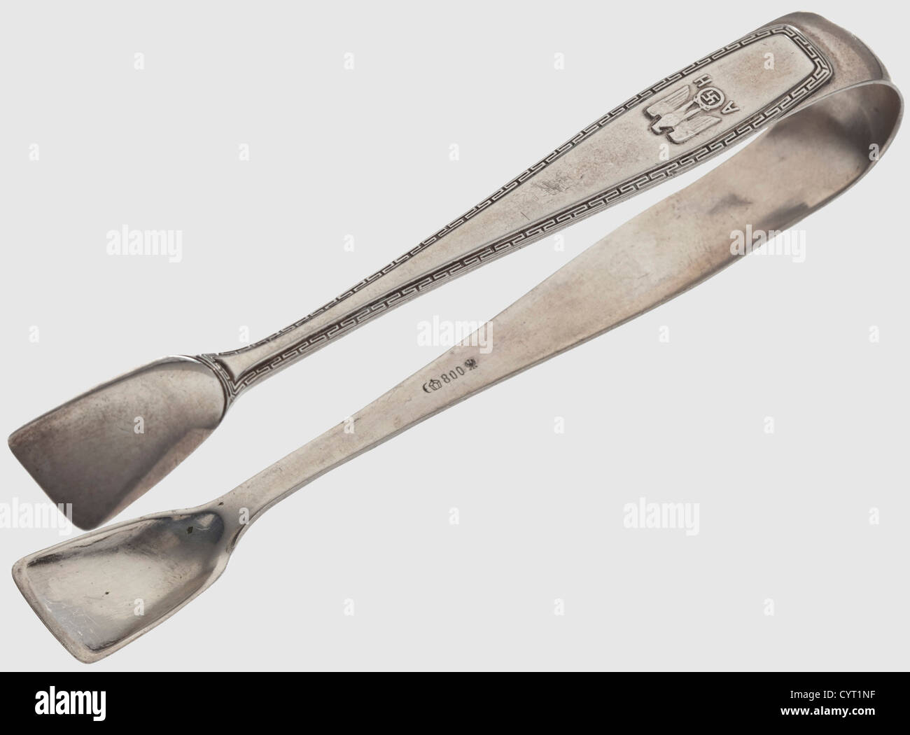 Adolf Hitler,sugar tongs from his personal silverware Silver with a