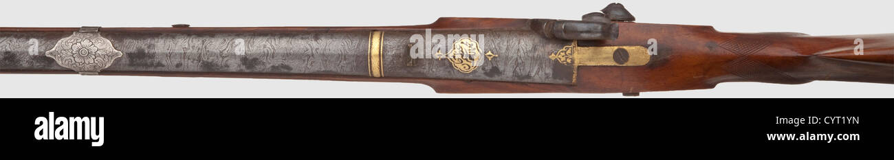 An Indian gold-inlaid percussion rifle,end of the 19th century Older ...