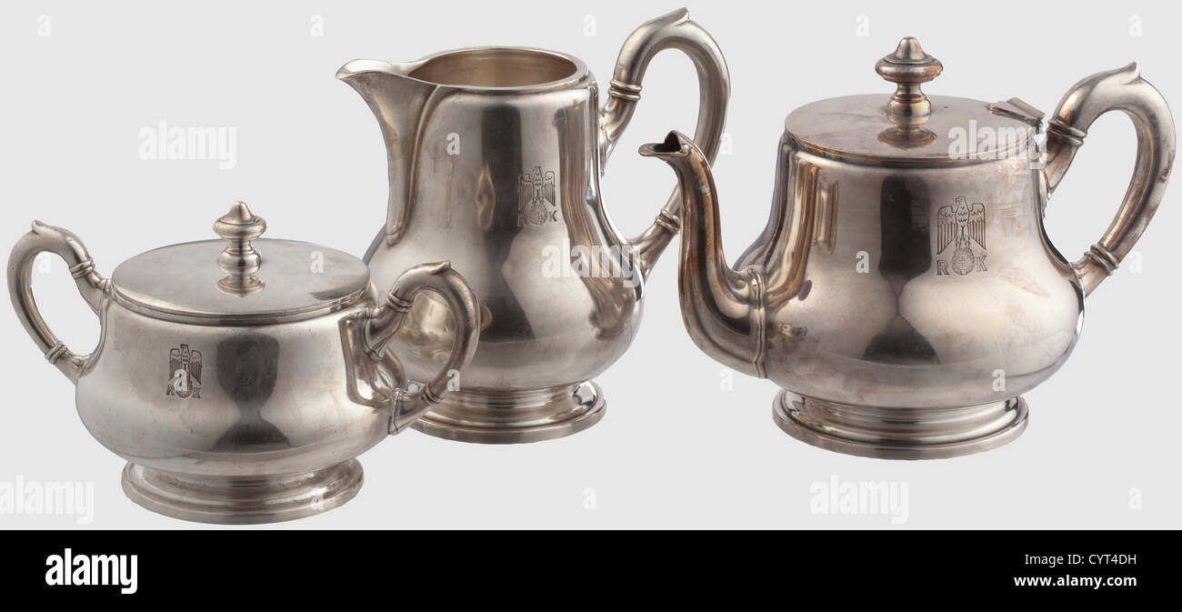 Adolf Hitler's Personal Formal Pattern Silver Tea Pot By Wellner Recovered  By A U.S. Veteran Certified By The Gettysburg Museum Of History