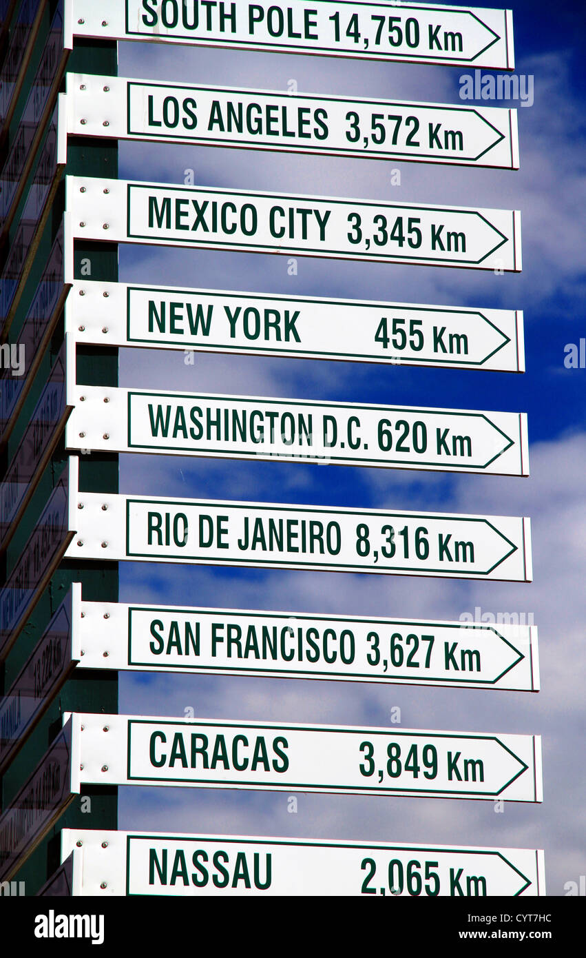 Direction Signs Stock Photo