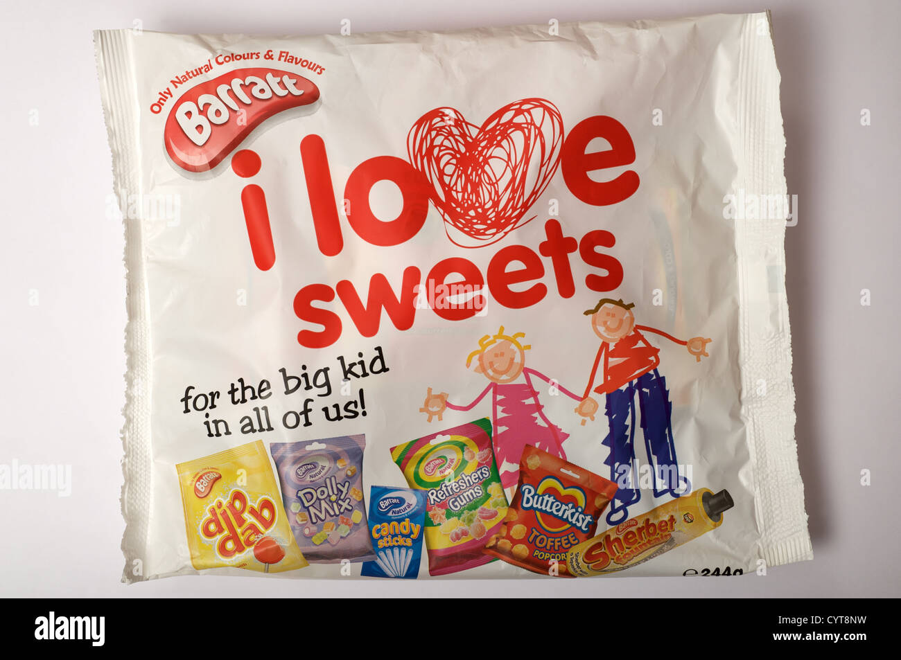 Barratt I love sweets bag Stock Photo