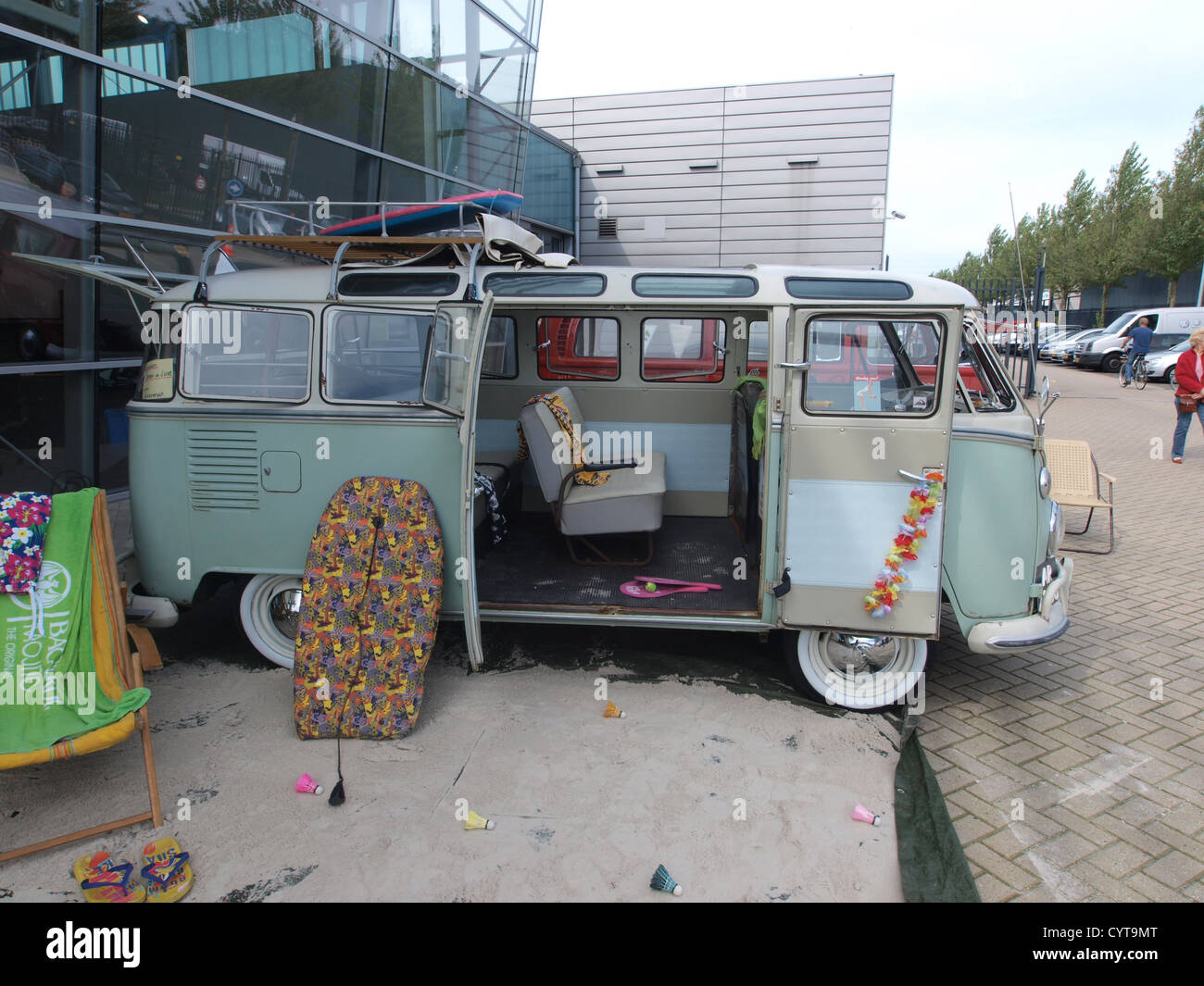 Volkswagen Samba de Luxe camper van VW Stock Photo