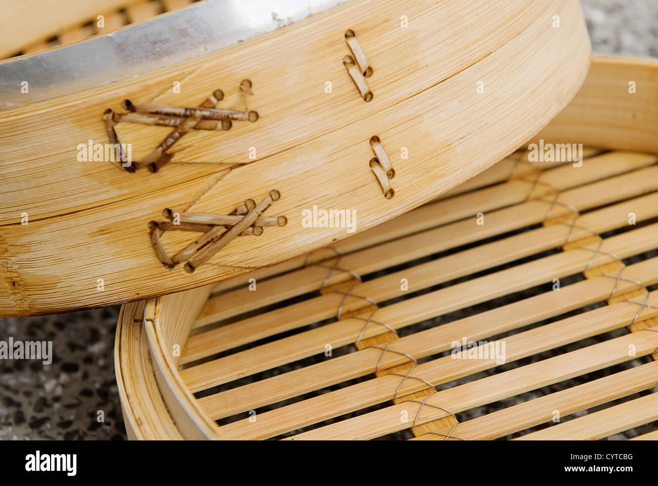 It is a chinese steamer made with bamboo Stock Photo Alamy