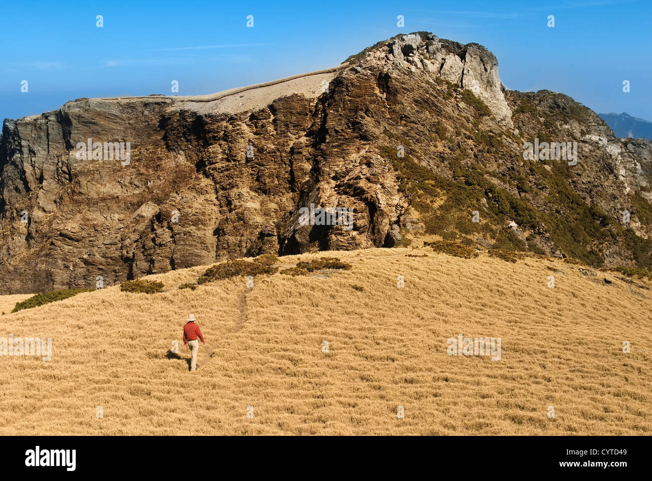 The dangerous rocky ravine in the high mountain Stock Photo Alamy