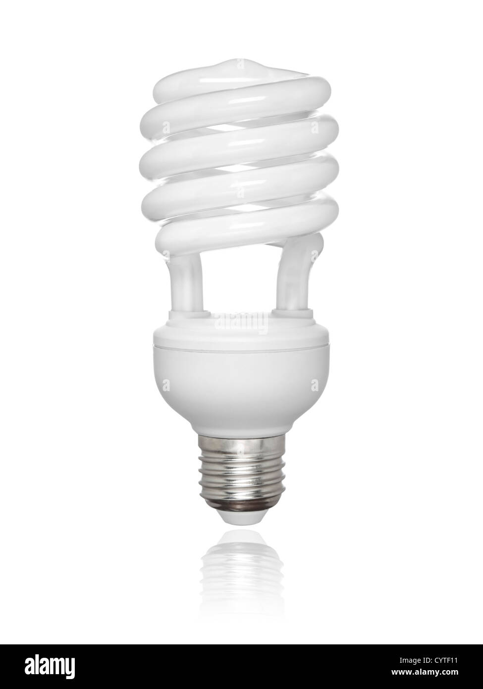Isolated fluorescent light bulb Stock Photo Alamy