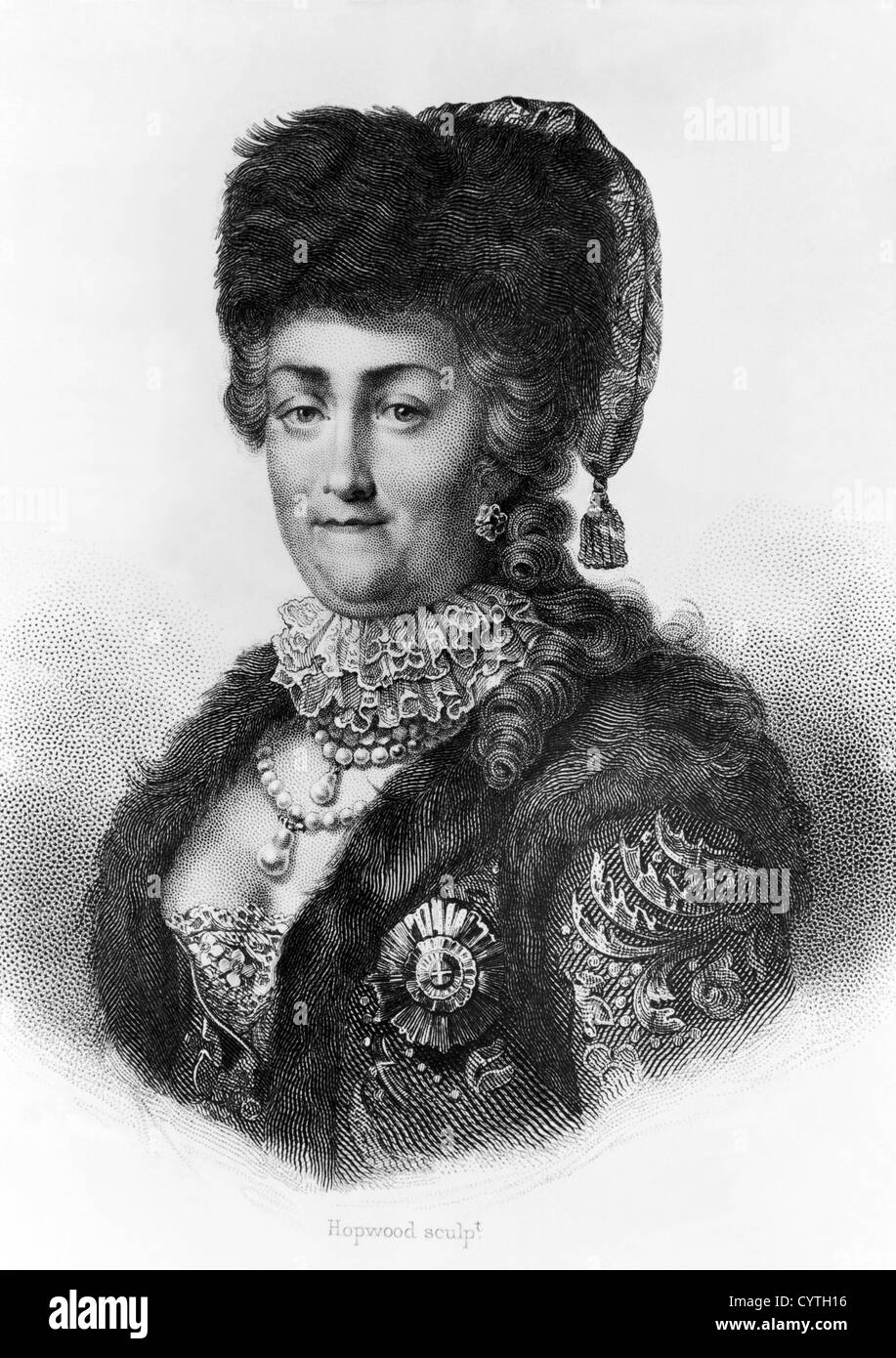 Catherine the Great of Russia Stock Photo