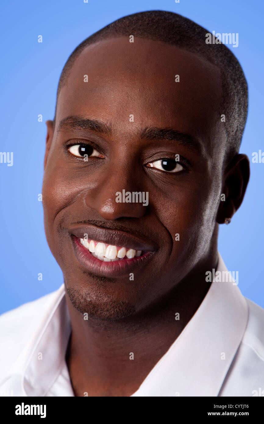 Man face smiling wearing hi-res stock photography and images - Alamy