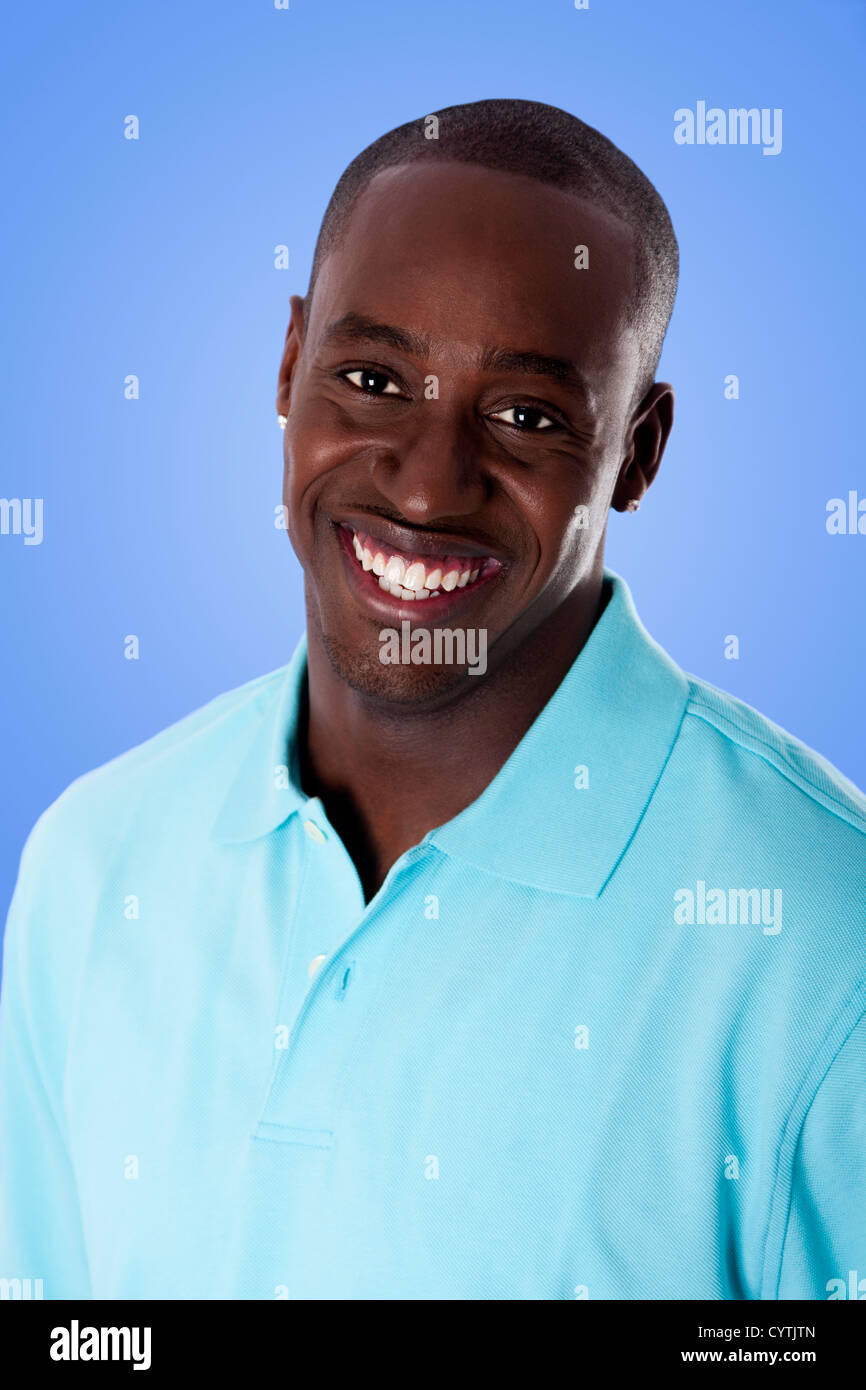 Man wearing polo smiling face hi-res stock photography and images - Alamy