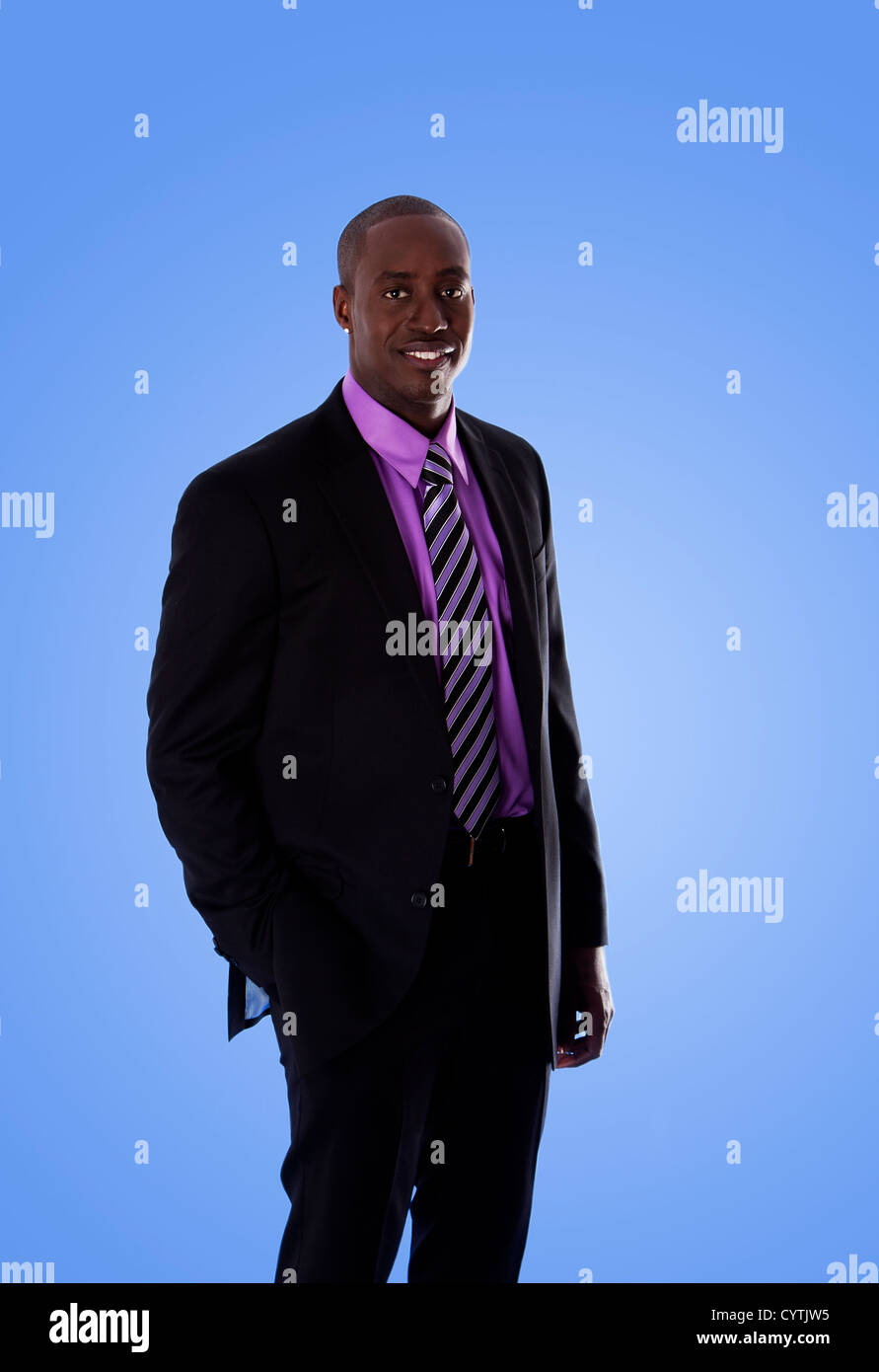 African american happy man hi-res stock photography and images - Alamy
