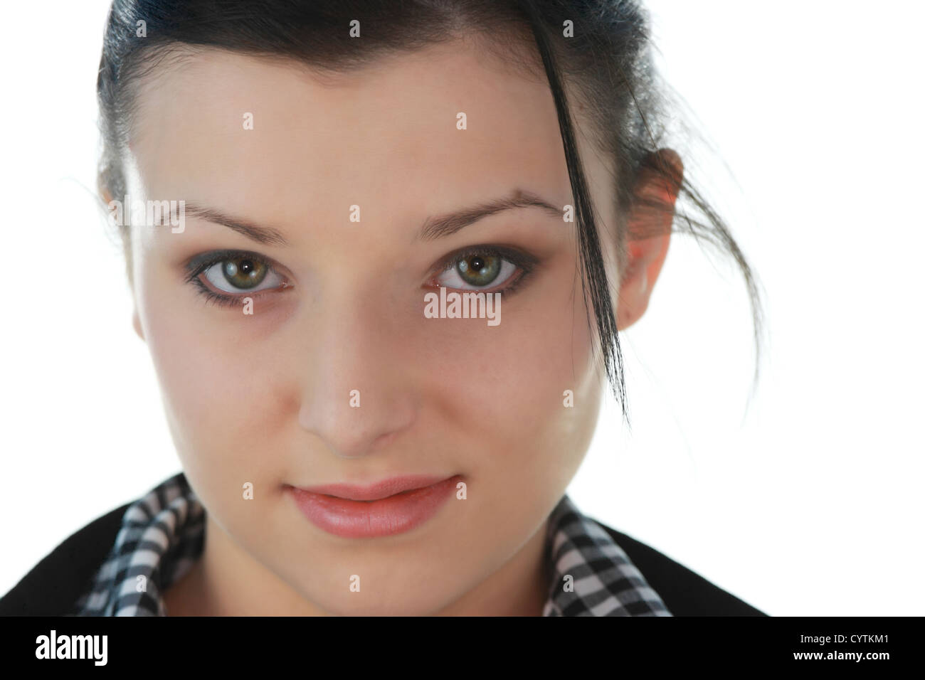 Business woman isolated on white background Stock Photo - Alamy
