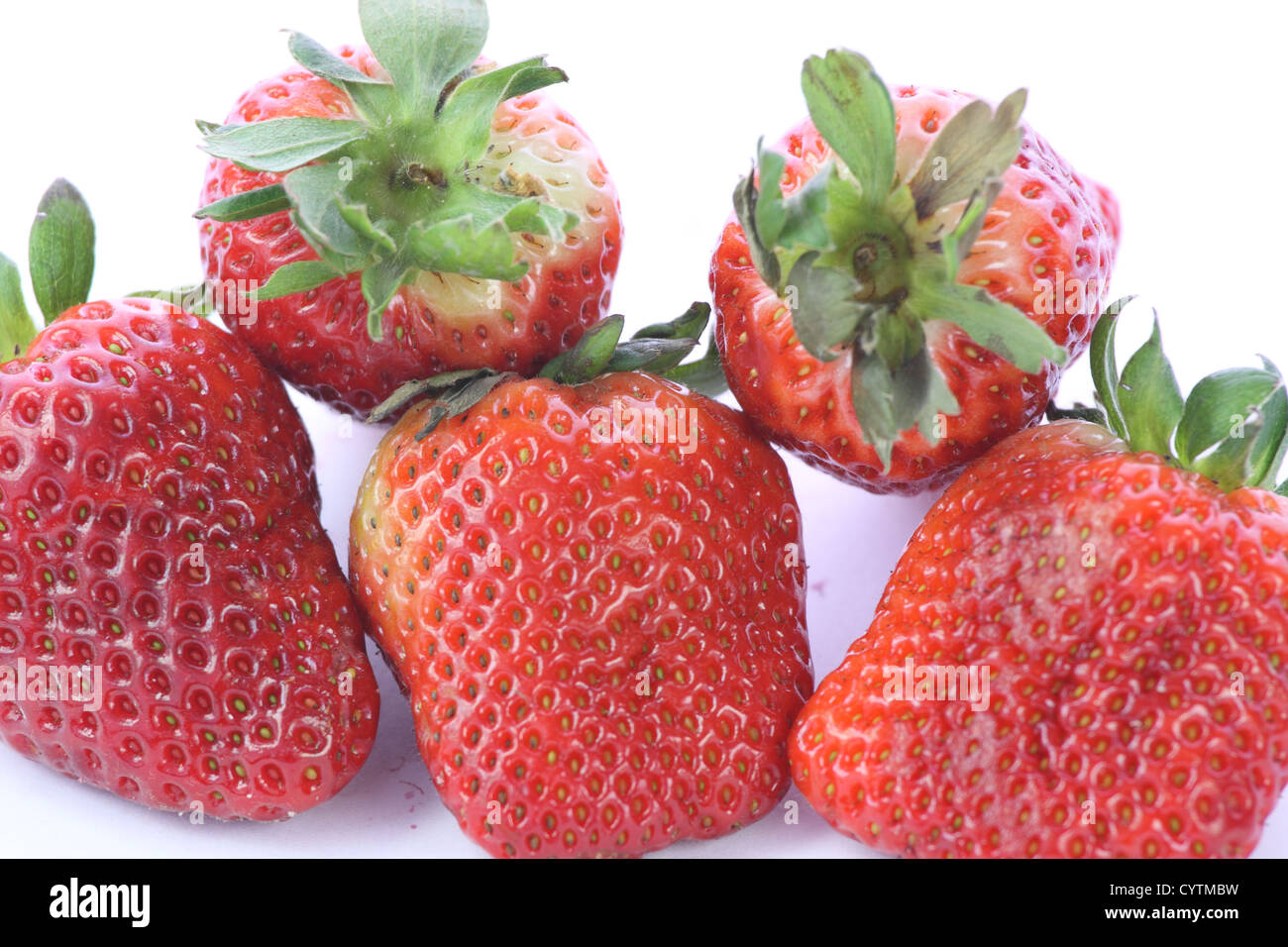 Fresh and tasty strawberries over white background Stock Photo - Alamy