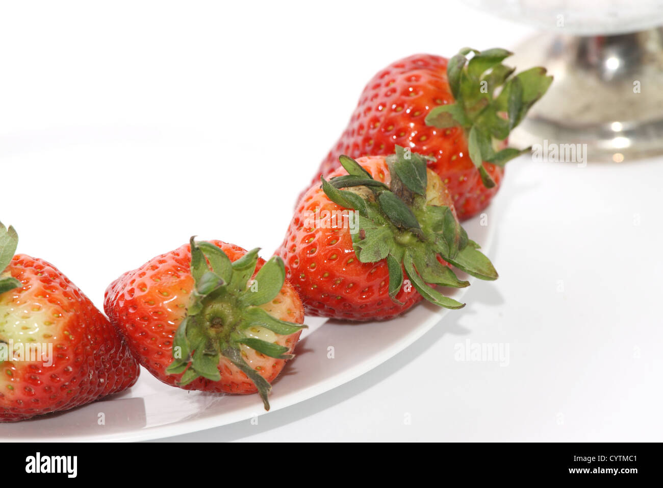 Fresh and tasty strawberries over white background Stock Photo - Alamy