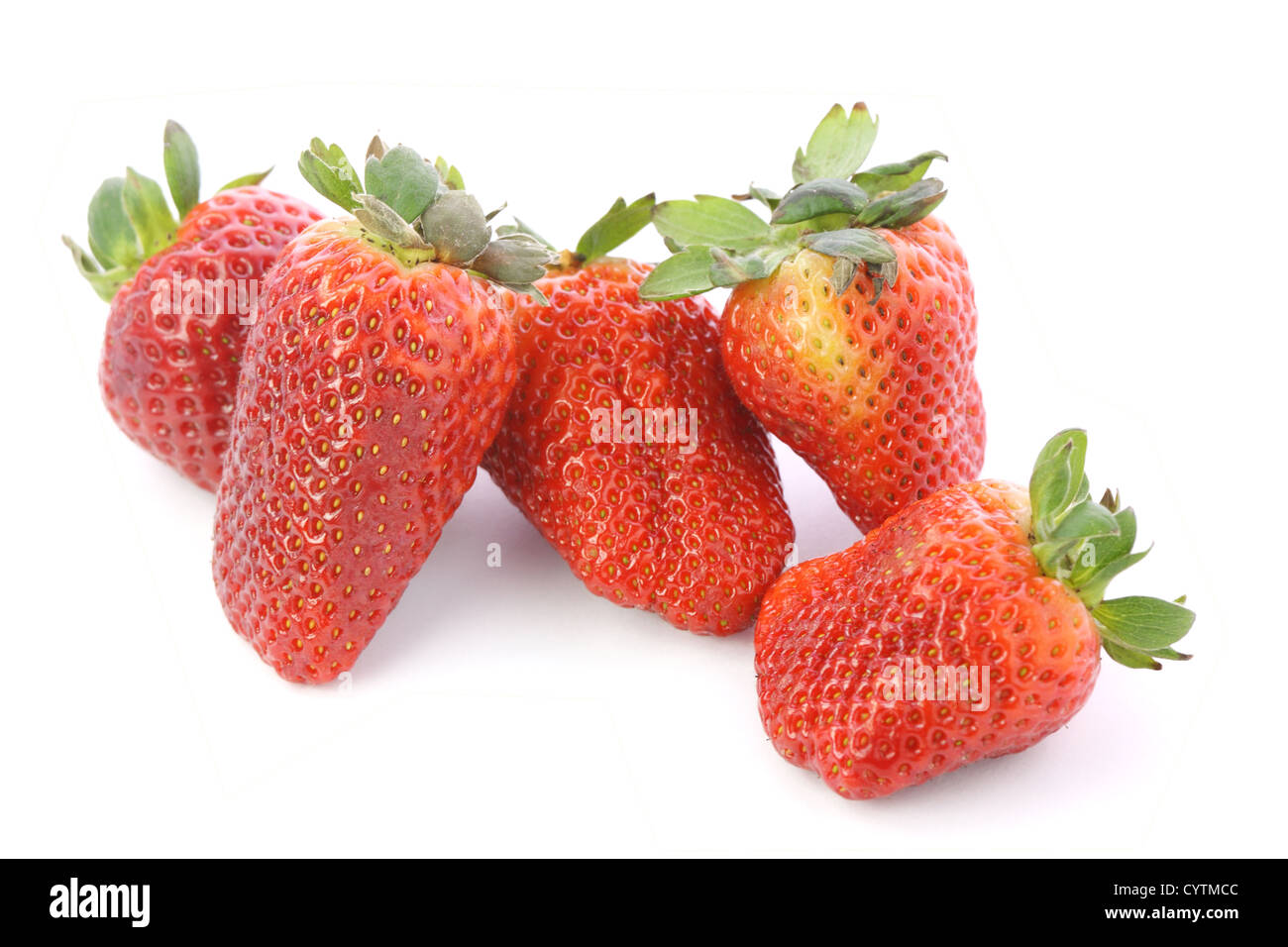 Fresh and tasty strawberries over white background Stock Photo - Alamy